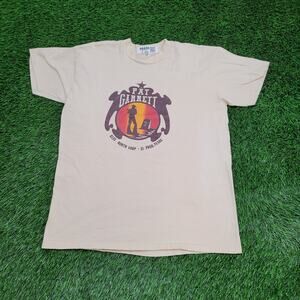 Vintage 80s Pat-Garrett Lawman Shirt M/L 21x26 Beige Cowboy